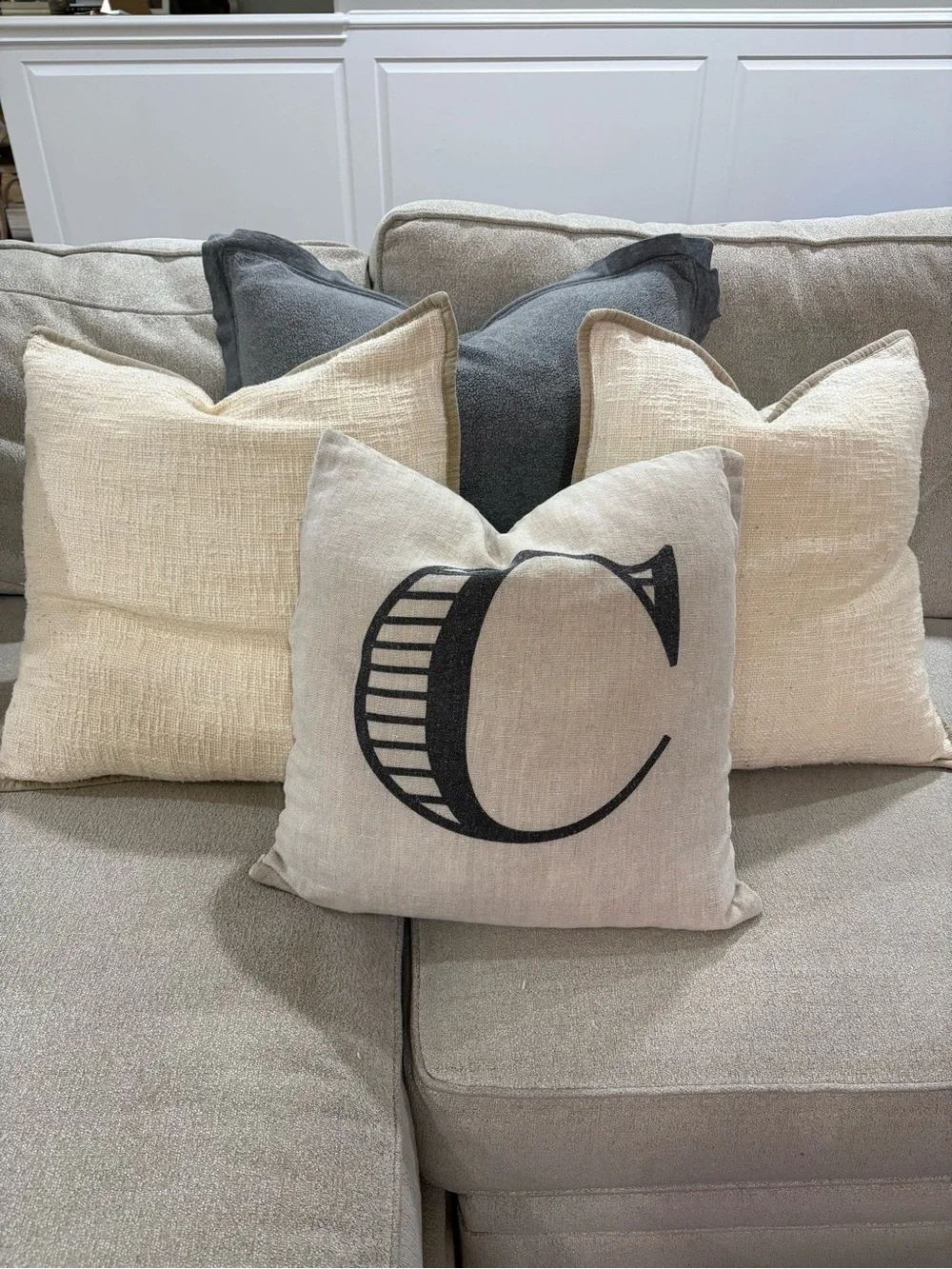 Set of 4 Pottery Barn Pillows with Inserts